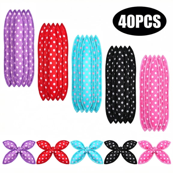 40 Pcs Sponge Hair Rollers - DIY Styling Tools