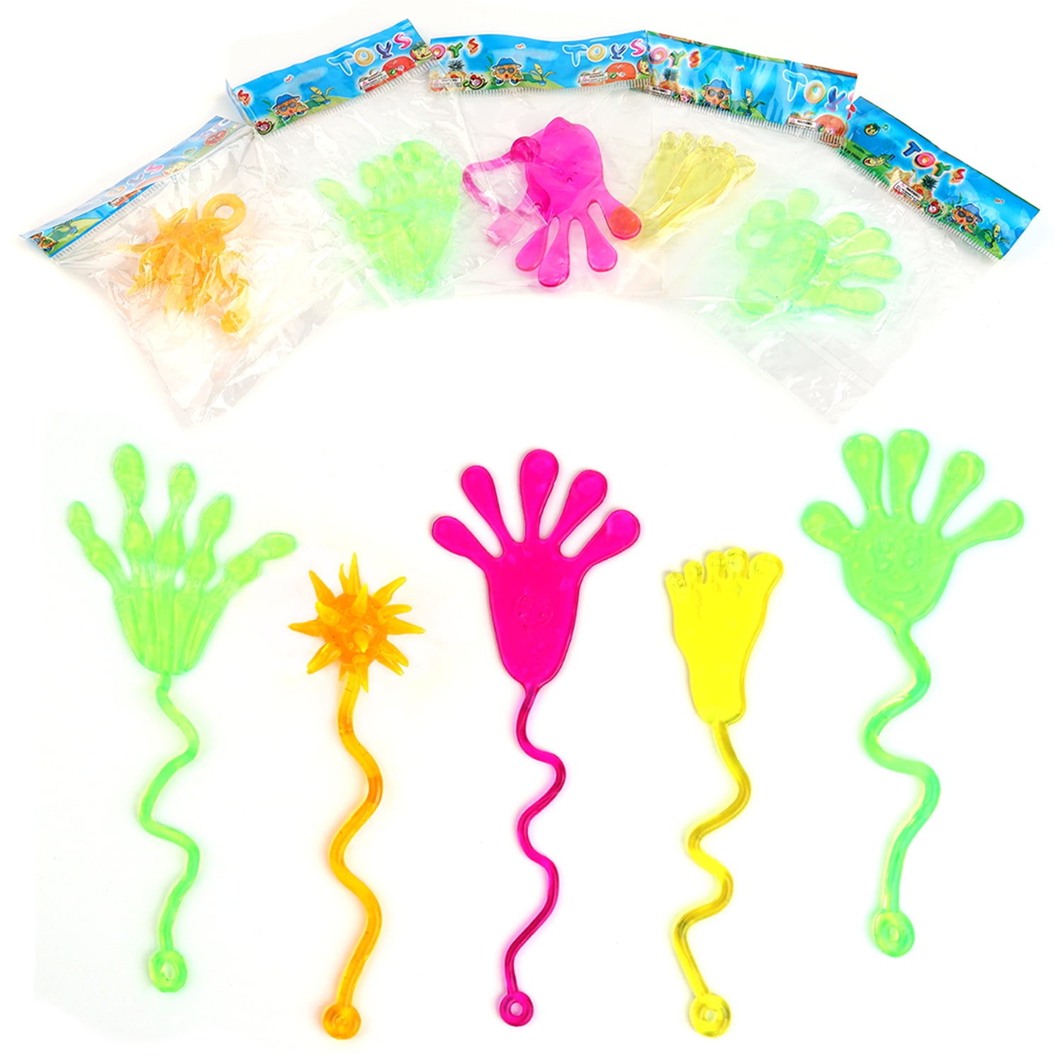  FLMRIOY 50 Pcs Glitter Sticky Hands Toys for Kids, Stretchy  Hands Valentine's Day Party Favors for Treasure Box Fillers and Classroom  Prizes, Goodie Bag Stuffers : Toys & Games