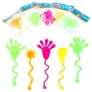 40 Pcs Sticky Hands Party Favors for Kids Birthday Supplies Goodie Bag Stuffers Classroom Treasure Box Carnival Prizes Bulk Treat Gift Stuff Pinata Fillers