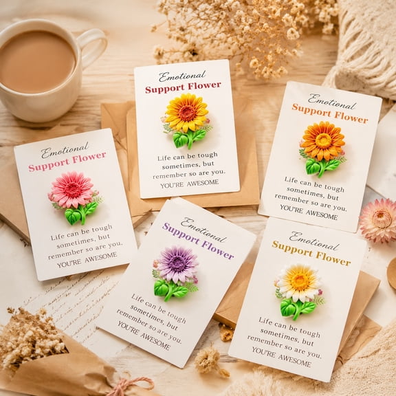 40 Pcs Sunflower Inspirational Pocket Hug Cards, Positive Message Tokens with 3D Flower Design, Encouragement Gift Set for Friends, Family, Appreciation, Anniversary, Graduation, Wedding