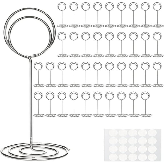 40 Pcs Table Number Holders Place Card Holder, Name Cards Holders for Wedding, Anniversary Party, Birthday Party