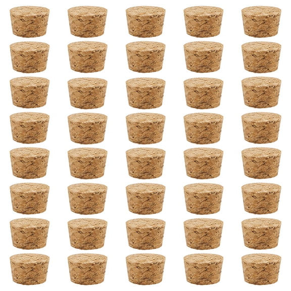 40 Pcs Tapered Cork Plugs 0.7~0.8 Inch Wine Bottle Cork Stoppers Replacement Corks for Glass Bottles Crafts & Home Decor DIY Projects Airtight Sealing