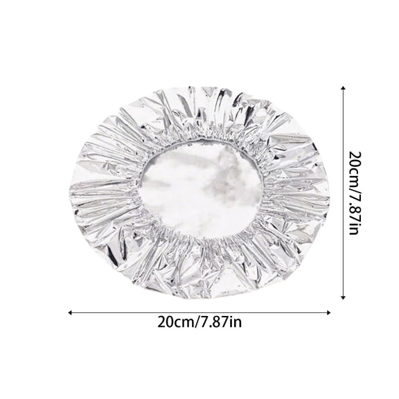 40 Pcs Thermal Insulation Food Covers Aluminum Foil Stretchable Dish Guards Reusable Warmth Retention Covers for Plates and Kitchen Containers