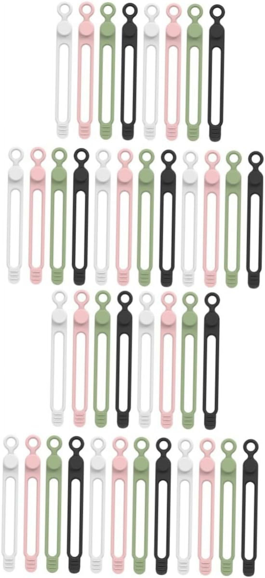 40 Pcs Winder Silicone Zip Ties Wire Organizers for Cords Silicone Ties