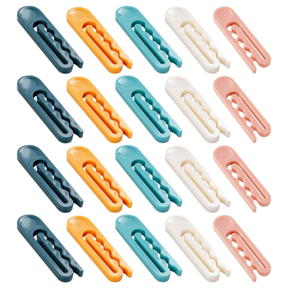 40 Pcs Windproof Clip Suit Hanger Plastic Hangers Underwear Fixing Non-slip Clothes