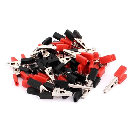 40 Pcs plastic Insulate Clamp 34mm Alligator Clip Clamp Test Probes Solder