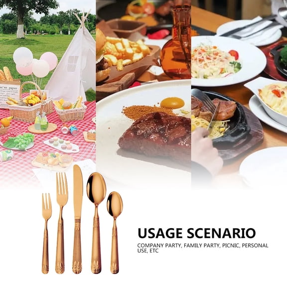 40-Piece Premium Wheat Pattern Stainless Steel Flatware Set Service for 8 Mirror Polished Elegant Cutlery Utensils Set with Dinner Forks Knives Spoons Teaspoons Tea Forks Dishwasher Safe