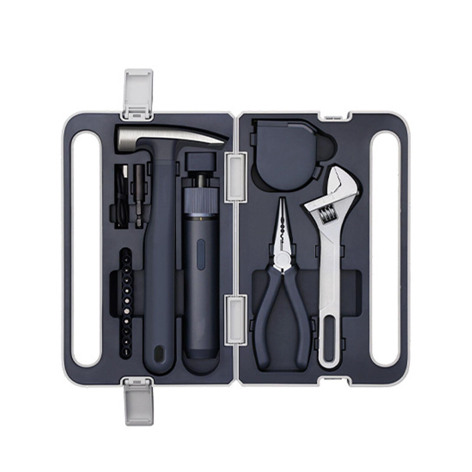 40-Piece Pro-Grade Tool Set with Electric Screwdriver for DIY & Home Use