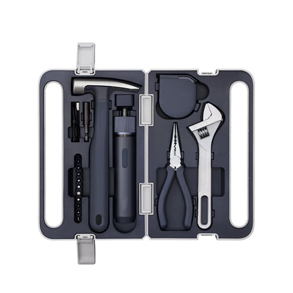 40-Piece Pro-Grade Tool Set with Electric Screwdriver for DIY & Home Use