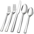 thumbnail image 1 of 40-Piece Silverware Set, Vesteel Stainless Steel Flatware Set Service for 8, Modern Tableware Cutlery Set for Home and Restaurant, Square Edge & Mirror Finish, Dishwasher Safe, 1 of 7