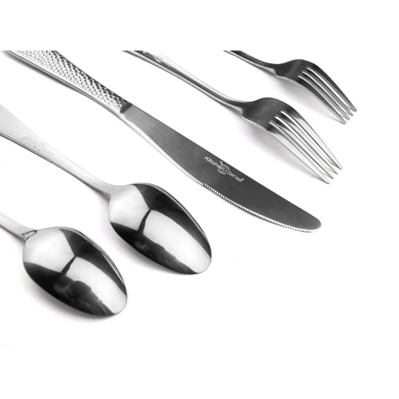 40-Piece Silverware Set with Steak Knives - 3 Designs!