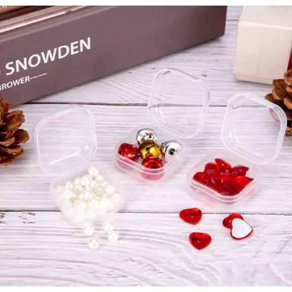 40-Pack Small Plastic Storage Containers, Mini Organizer Trays for Coins Screws Beads Jewelry, Craft Sorting Cups for Home Office Travel TIKA