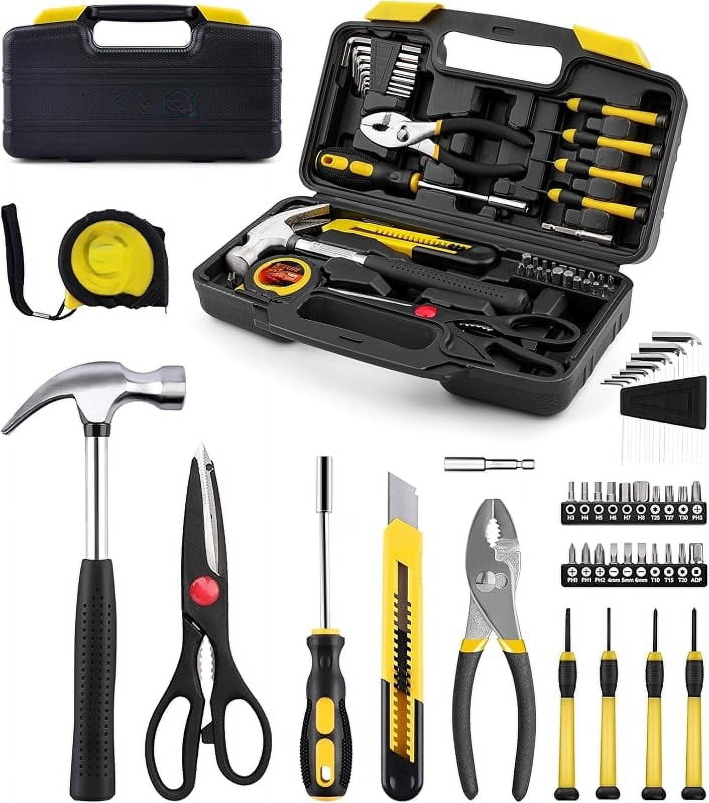 40-Piece Tool Set - General Household Hand Tool Kit with Plastic Toolbox Storage Case…