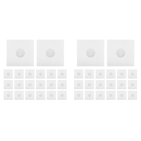 40 Pieces 12Inch LP Record Cover Resealable Outer Sleeves Paper Bag Vinyl Record Storage Bags