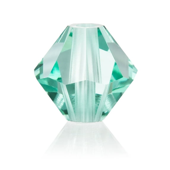 40-Pieces (4mm) Caribbean Sea | Preciosa Crystal Glass Rondell Beads