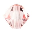thumbnail image 1 of 40-Pieces (4mm) Light Rose | Preciosa Crystal Glass Rondell Beads, 1 of 3