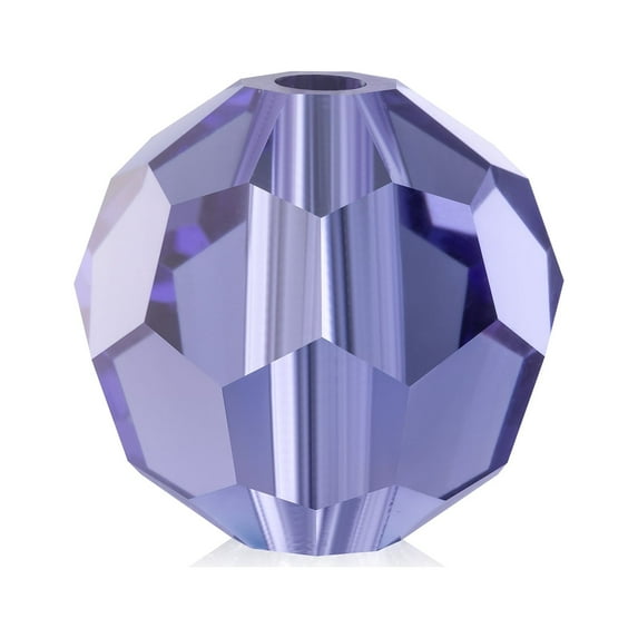40-Pieces (4mm) Tanzanite | Preciosa Crystal Glass Round Simple Beads