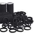 thumbnail image 1 of 40 Pieces Black Seamless Thick Elastic Hair Bands for Women Girls Non Damaging Ponytail Braided Cotton Elastic Hair Bands Long Lasting Medium Hair, 1 of 4