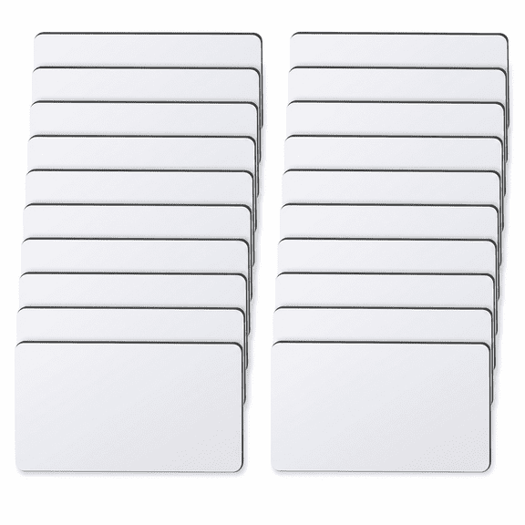 40 Pieces Blank Name Tags,1 x 3 Inch DIY Blank ID Name Badge with Pin Backing,Blank Name Badge for Office Workers, Personalized Badges Making