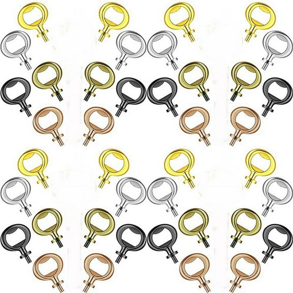 40 Pieces Bottle Opener Inserts Kit Bottle Opener Hardware Insert Beer Opener for Wedding DIY Craft Wood Turning Project