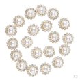 thumbnail image 1 of 40 Pieces Flatback Embellishment Buttons Faux Pear Flower Wedding Accessories, 1 of 6