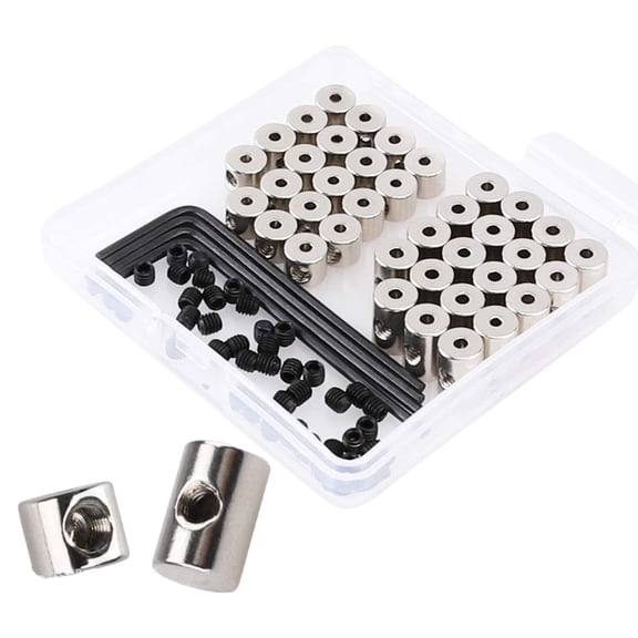 40 Pieces Metal Locking Pin Back Multifunctional Brooch Badge Fasteners Practical Coppers Pins Keeper Clasp with Wrench