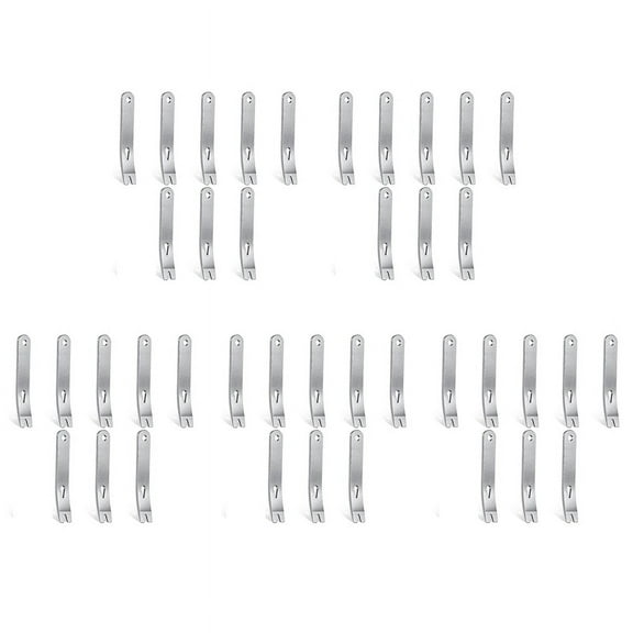 40 Pieces Mini Pry Bar Stainless Steel Flat Bar Multifunction Small Pry Bar Mini Crowbar Survival Opener Tool Set