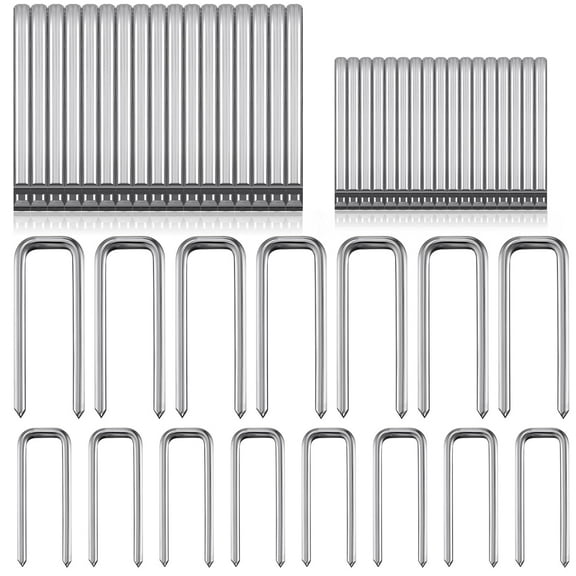 40 Pieces Plantation Shutter Repair Kit Replacement Louvers Staples Window Blind Tilt Rod Operable Plantation Silver Missing Metal Indoor Louver Staples Tools Repair(0.6 x 0.19)