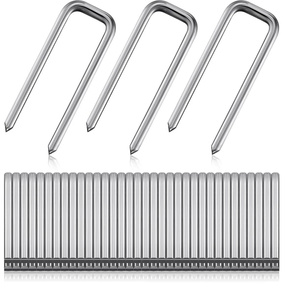 40 Pieces Plantation Shutter Repair Kit Replacement Louvers Staples Window Blind Tilt Rod Operable Plantation Silver Missing Metal Indoor Louver Staples Tools Repair(0.6 x 0.19)