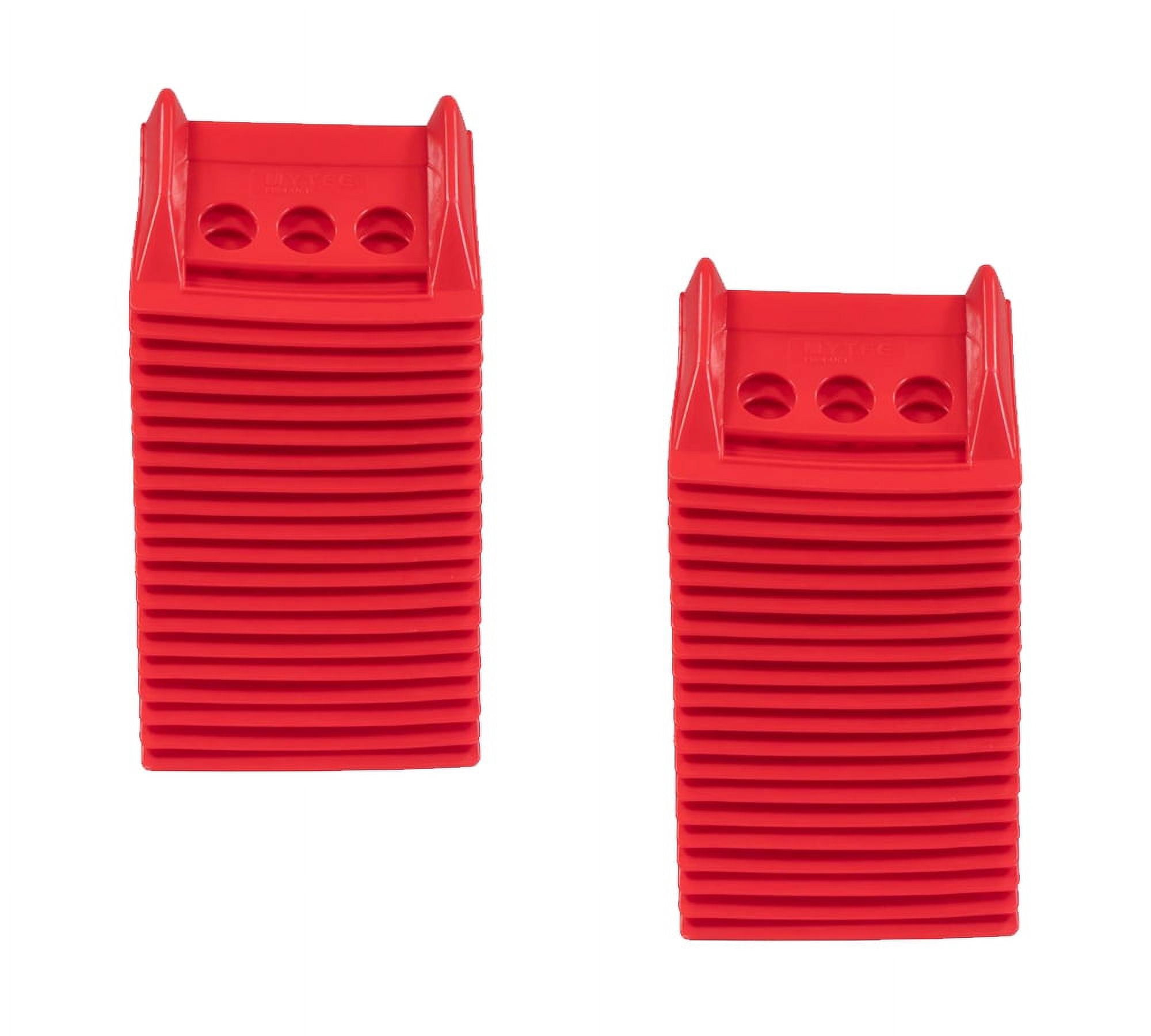 (40 Pieces) Red 4"x6" Flatbed Edge Protectors with Carrying Case - 4" Winch Ratchet Straps Corner Protectors for Flatbed Cargo Load