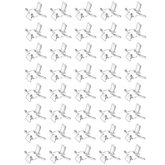 40 Pieces Rock Display Stand Rock Mineral Agate Fossil Collectibles Holder Plastic Display Easel Stands for Displaying Collectibles