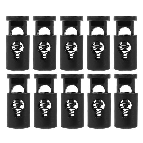 SEWOART 40Pcs Black Anti Wind Spring Clips for Garden Flags Plastic Holder Daily Use