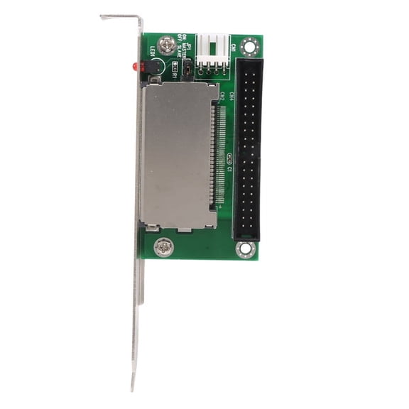 40-Pin Compact Flash Card To 3.5 Ide Converter Adapter Pci Bracket Back Panel,1 * to IDE Adapter with Back Panel,Green & black & silver