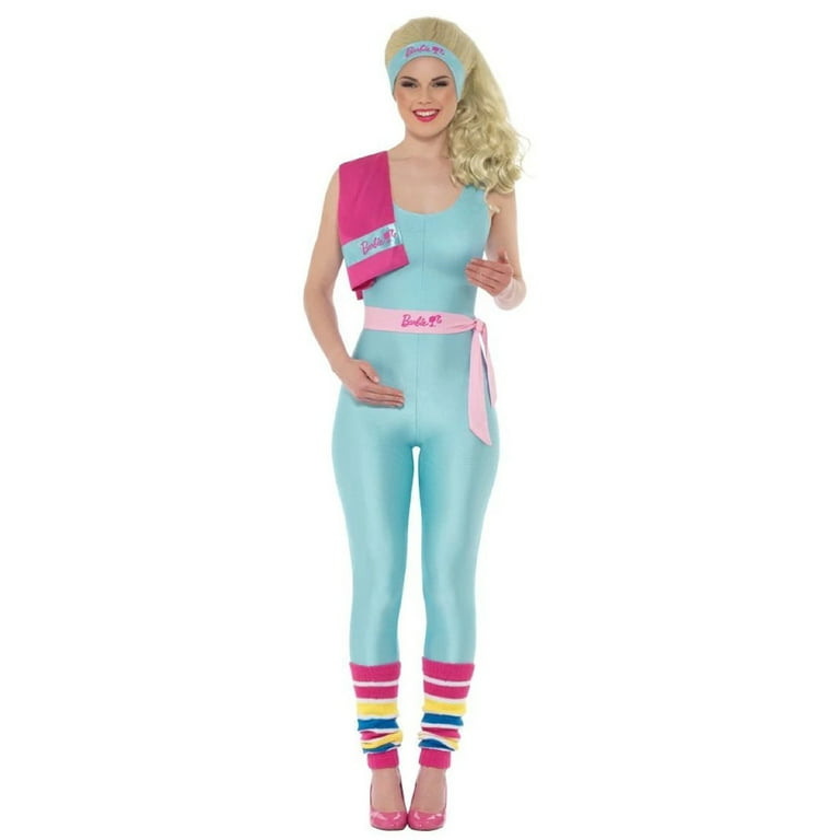 40 Pink and Blue Barbie Female Fancy Halloween Costume 