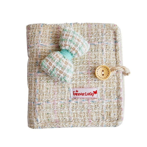 40 Pocket Photo Album with 3 Rings Cloth Binder Cover Photo Collection Book 3Inch Card Organiser Folder Elastic Closure