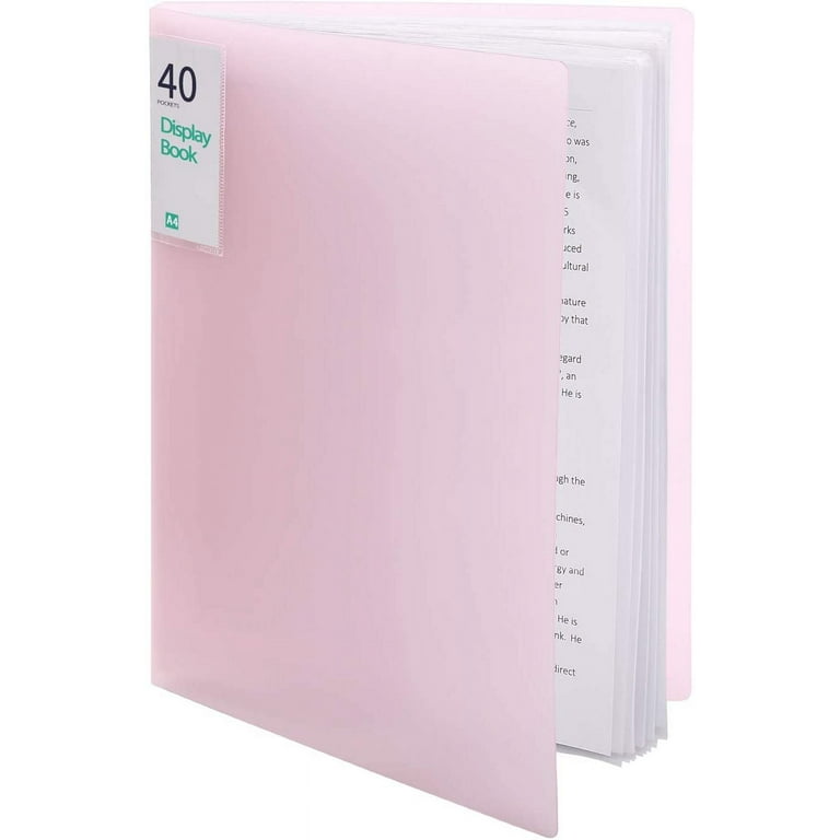 A4 Binder With Plastic Sleeves 30-pocket Presentation Book