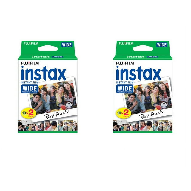 40 Prints Fuji Instant Wide Instax Film for Fujifilm 200, 210, 300 Camera
