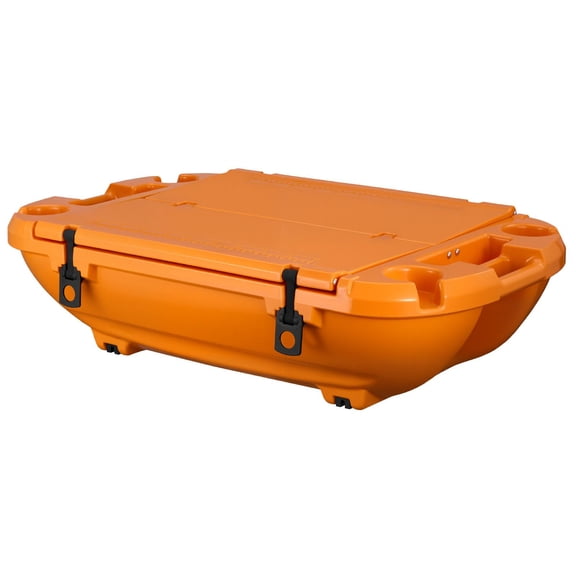 40 QT Amphibious Floating Cooler, Dry Storage & Tow Rope, Stable on Lake River Pool Beach Kayak, Orange