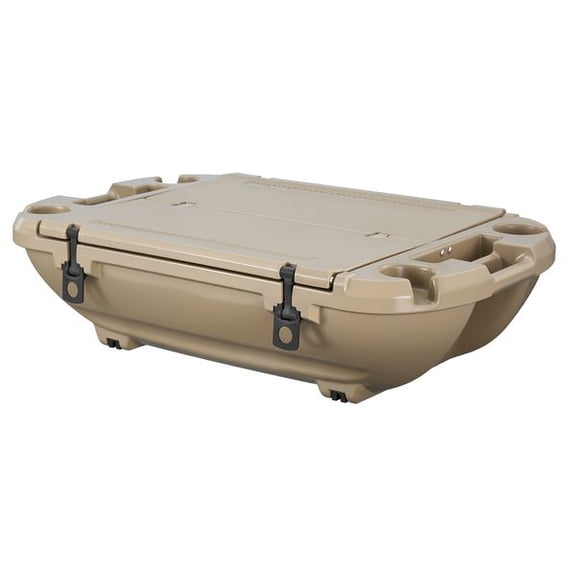 40 QT Floating Cooler Ice Chest Dry Storage Tow Rope Amphibious LLDPE Apricot