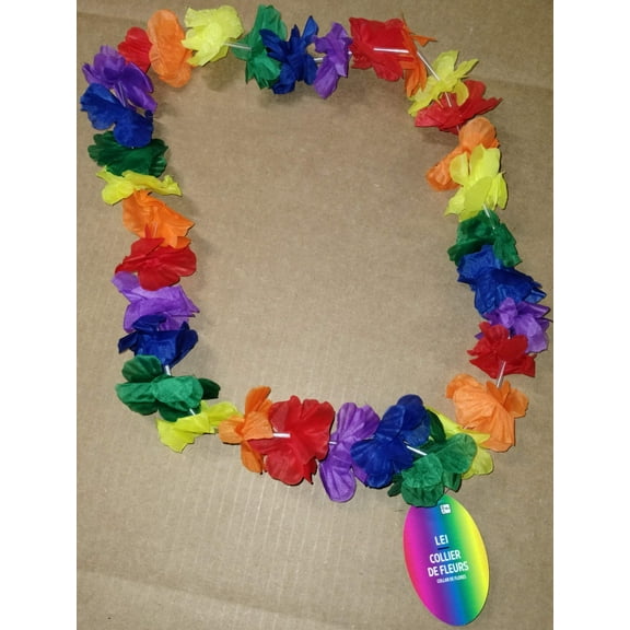 40" Rainbow Hawaiian Lei