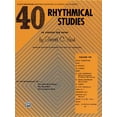 thumbnail image 1 of 40 Rhythmical Studies: E-Flat Alto Saxophone (Paperback), 1 of 1