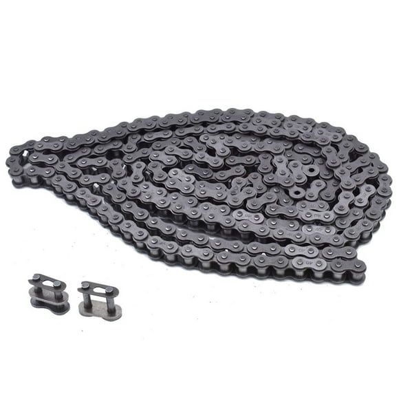 40 Roller Chain 10 Feet with 2 Connecting Links for Go Kart and Mini Bike