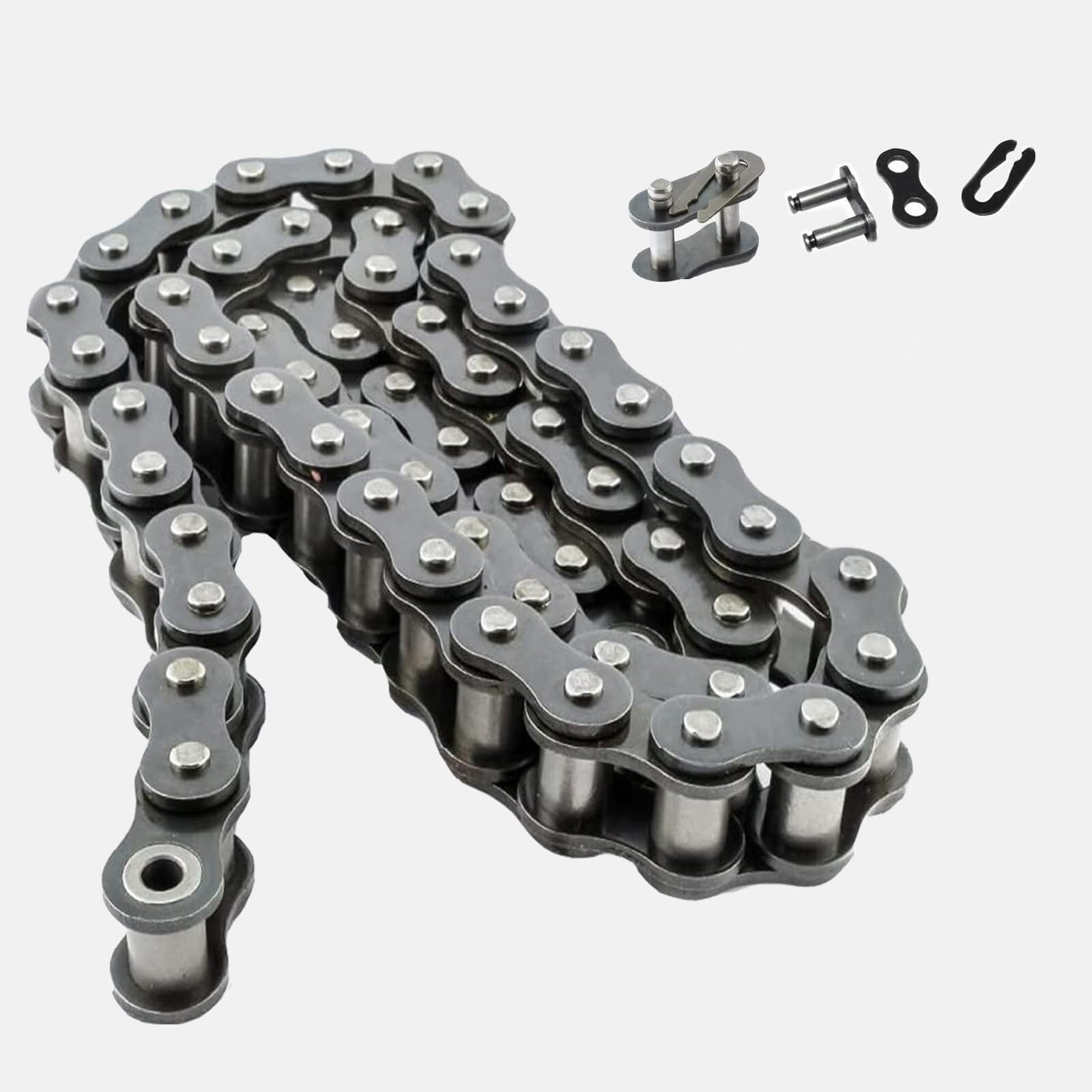 40 Roller Chain Feet 119 Links, Carbon Steel Chain Link for