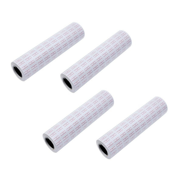 40 Rolls 20000 White Red Line Tags Labels Refill MX-5500 Gun Markdown Price Stickers