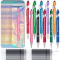 thumbnail image 1 of 10 Set Inspiration Stylus Pens Bulk Including 10 Ballpoint Pens 20 Black Refills10 Pen Bags Funny Sarcastic Ballpoint Pens for Office Teacher Nurse Touch Screen Stylus Pen Encouraging, 1 of 9