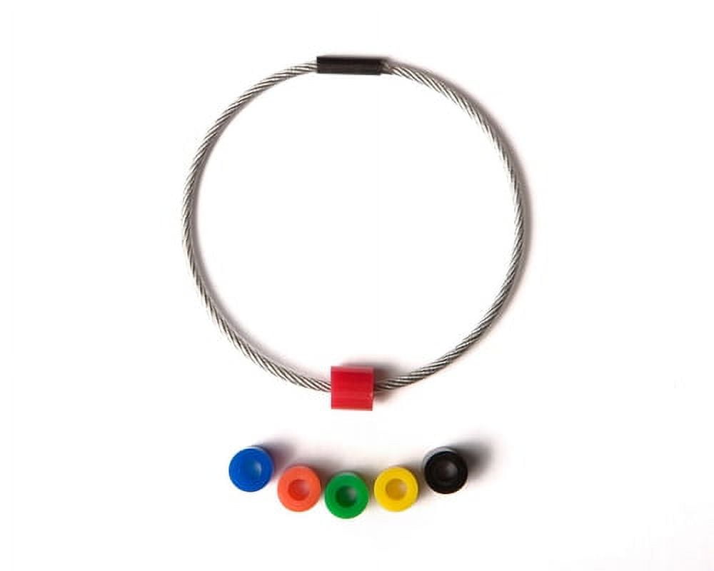 40 Set of Cobra Flexible Cable-Type Key Ring 1 inch rings