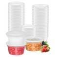 [40 Sets] 12 Oz. Plastic Deli Food Storage Containers with Airtight