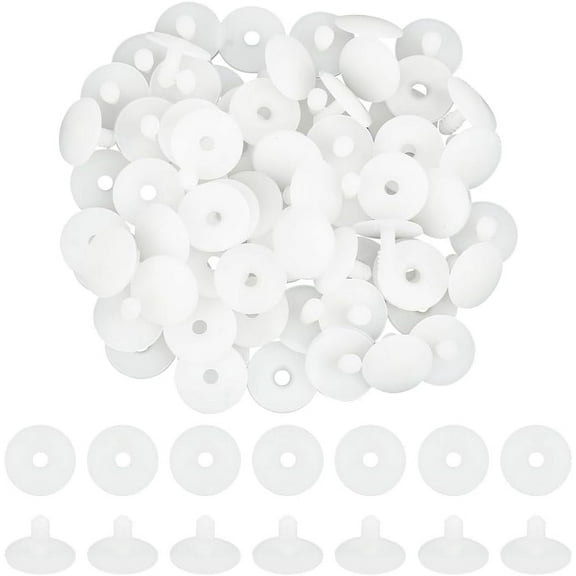 40 Sets Craft Joints Plastic Doll Joints 24mm Plush Animal Joints Engage Bolt Doll DIY Material Assorted Size White Joints for Doll Making Limbs and Head Joints DIY Crafts