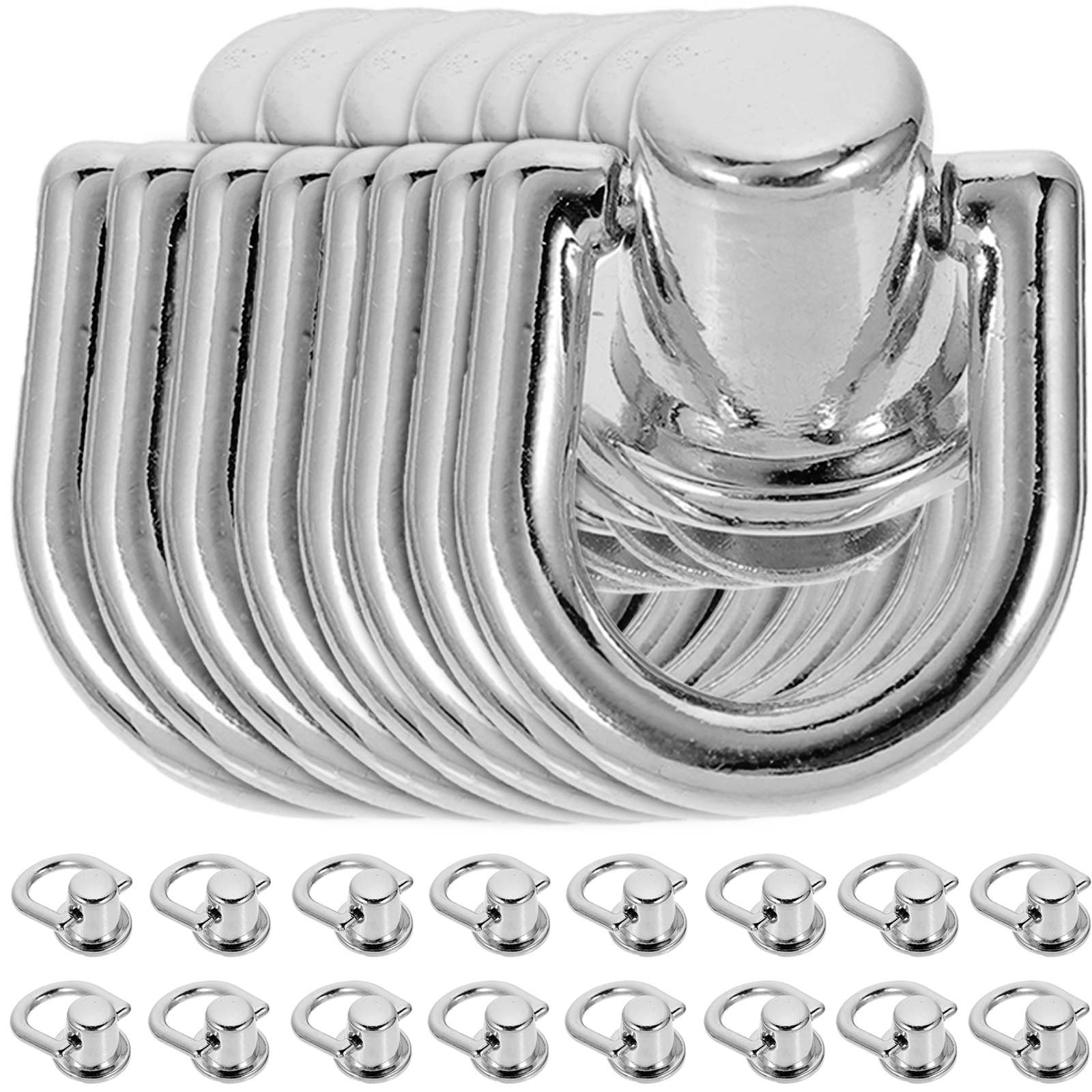 40 Sets D Ring Luggage Buckle Stud Hanging Ears Hammack Bed Bag
