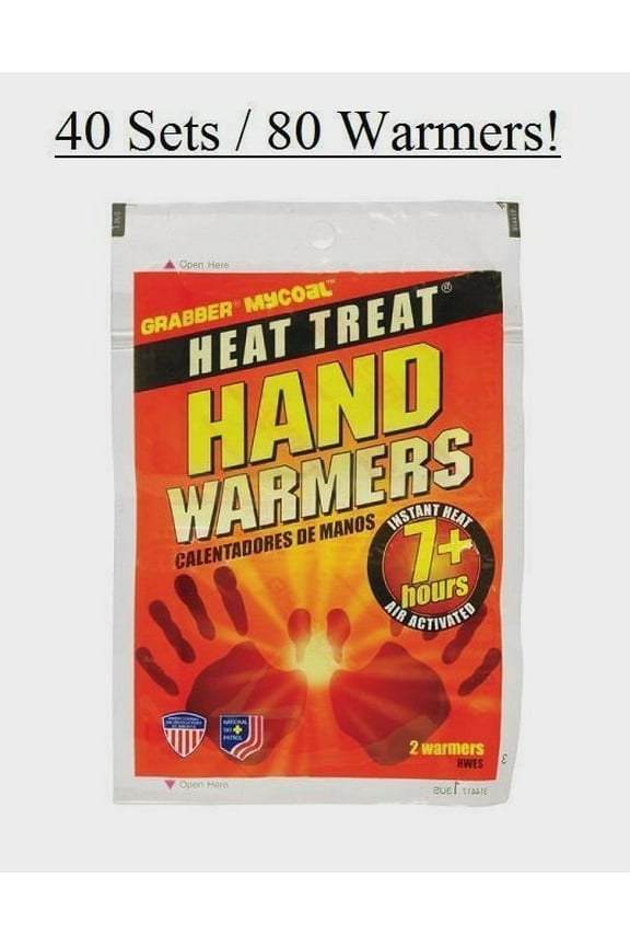 40 Sets Grabber Heat Treat 7hr HAND WARMER Gloves Boots Pocket Instant Heat HWES